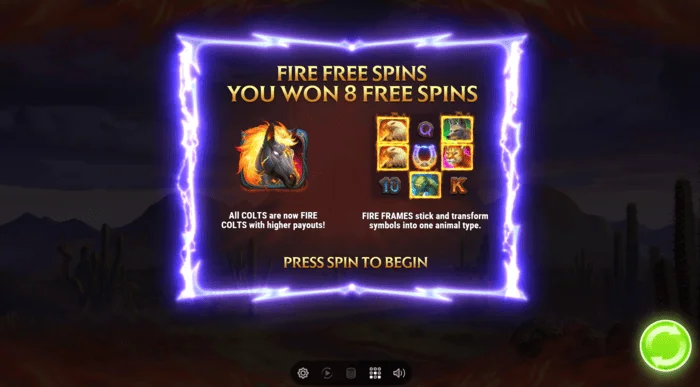 Putaran percuma Colt Lightning Inferno